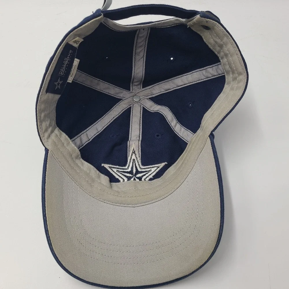 Dallas Cowboys Hat Strapback (Fits Small) Blue NFL Football Logo Authentic‎ Men